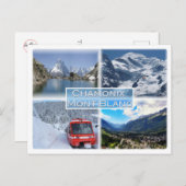 FRシャモニー – モンブラン – ラックブラン・デ・アイグイユ ポストカード (正面/裏面)