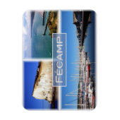 FRフランスノルマンディフェキャンプハーバー マグネット (縦)