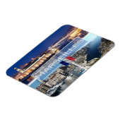 FRフランスマルセイユオールドポートオブモルギオウ マグネット (左側)