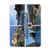 FRフランス – コルセ – コルシカ。カルヴィ – オサニ港 –  マグネット (縦)