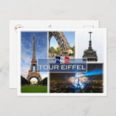 FRフランス – ザエッフェルタワーパリ –  ポストカード (正面/裏面)