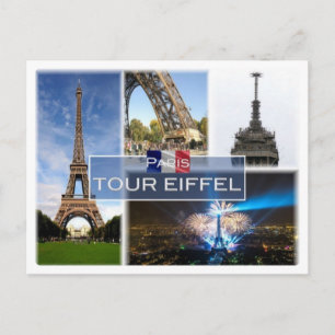 FRフランス – ザエッフェルタワーパリ – ポストカード