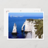 FRフランス – ノルマンディー – エトレッタ – 崖 – ポストカード (正面/裏面)