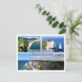 FRフランス – ノルマンディー – エトレッタ – 崖 –  ポストカード (スタンド正面)