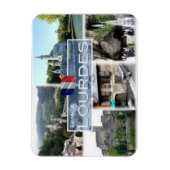 FRフランス – ルルド – ロíスリオのバスリáカ –  マグネット (縦)