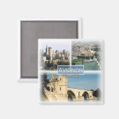 FR0117ヨーロッパ、フランス、アヴィニョン、冷蔵庫 マグネット (正面/裏面)