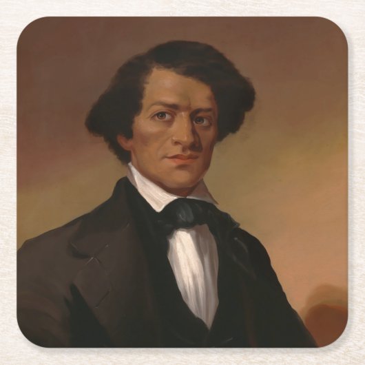 Fr3d3rick Bailey Douglass: Civil Rights Legend スクエアペーパーコースター (正面)