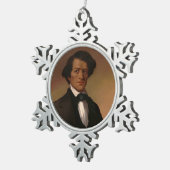 Fr3d3rick Bailey Douglass: Civil Rights Legend スノーフレークピューターオーナメント (右)