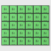 Fr - カエル足 化学元素記号 ラッピングペーパー (フラット)
