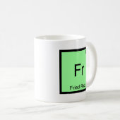 Fr -チャーハンおもしろいな化学要素の記号のティー コーヒーマグカップ (正面右)