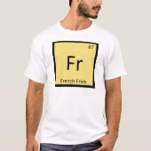Fr – フライフランスのス化学周期表記号 tシャツ (正面)