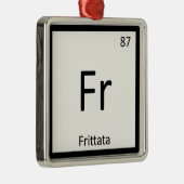 Fr – フリッタタタケミストリー周期表記号 メタルオーナメント (右)