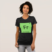 Fr - フルーツサラダの前菜 化学記号 tシャツ (正面フル)