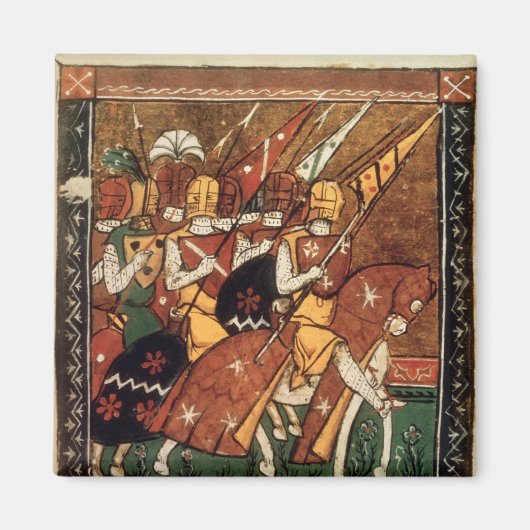 Fr 9084 f.20v：騎士の馬 マグネット (正面)