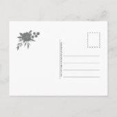 FR | Carte de condoléances – Rose noire ポストカード (裏面)