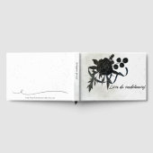 FR | Livre de condoléances - Rose noire ゲストブック (全面)