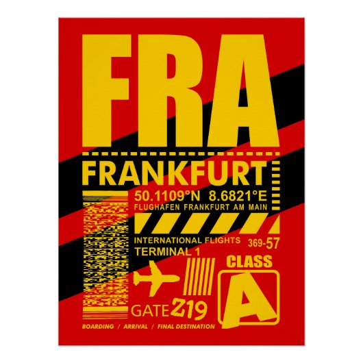 FRAフランクフルトエアポート ポスター (正面)