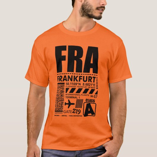 FRAフランクフルトエアポート Tシャツ (正面)