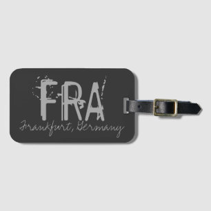 FRAフランクフルトドイツ空港タイポグラフィ ラゲッジタグ
