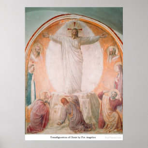 Fra Angelicoによるキリストの変容 ポスター