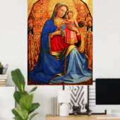 Fra Angelicoによる子どもと聖人とのヴァージン ポスター (ホームオフィス)