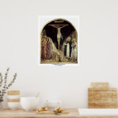 Fra Angelicoによる聖ドミニクとの十字架 ポスター (キッチン)