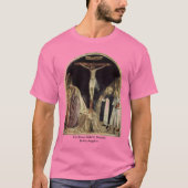 Fra Angelicoによる聖ドミニクとの十字架 Tシャツ (正面)