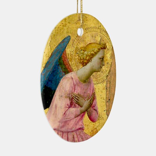 Fra Angelicoの天使のクリスマスのオーナメント セラミックオーナメント (右)