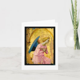 Fra Angelicoの天使のクリスマスのメッセージカード シーズンカード