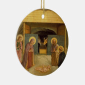 Fra Angelicoの宗教ファインアートによる出生 セラミックオーナメント (右)