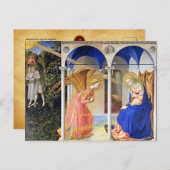FRA ANGELICOクリスマスによる受胎告知 シーズンポストカード (正面/裏面)
