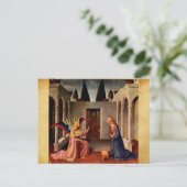 FRA ANGELICOクリスマスホリデーポスによる受胎告知 シーズンポストカード (スタンド正面)