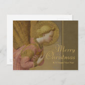 Fra Angelico受胎告知エンジェルCC0808クリスマス シーズンポストカード (正面/裏面)