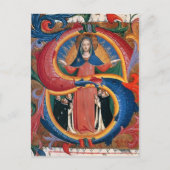 Fra Angelico:フライヤーひざまずく慈悲のマドンナ ポストカード (正面)