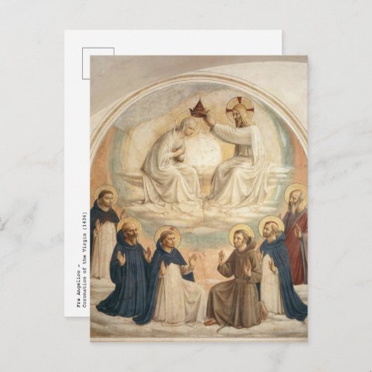 Fra Angelico – メアリー葉書の戴冠式 ポストカード (正面/裏面)