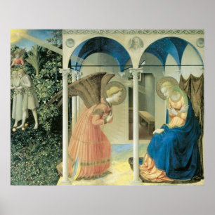 Fra Angelico – 受胎告知ポスター ポスター