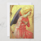Fra Angelico - Adoring Angel, Looking Right 招待状 (正面)