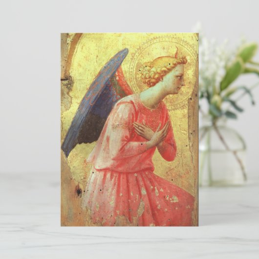 Fra Angelico - Adoring Angel, Looking Right 招待状 (スタンド正面)