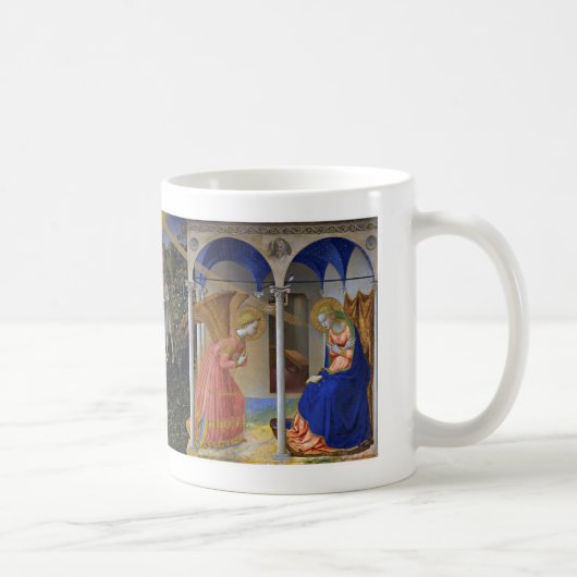 Fra Angelico , “ The Virgin of the Annunciation ” コーヒーマグカップ (右)