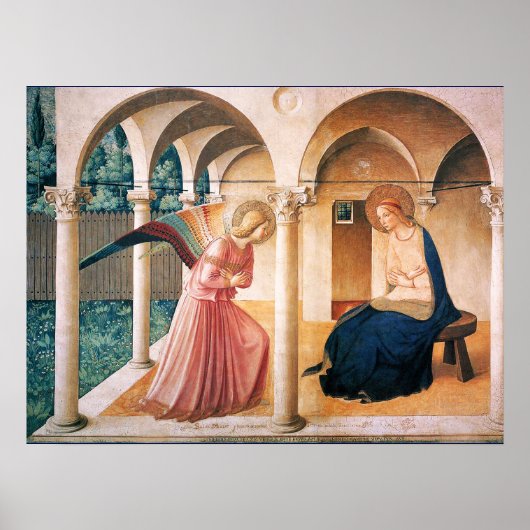 Fra Beato Angelicoによる受胎告知 ポスター (正面)