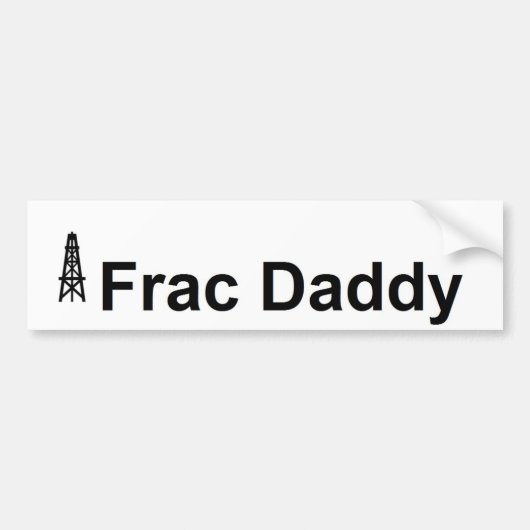 Frac Daddy Oilfieldステッカー バンパーステッカー (正面)