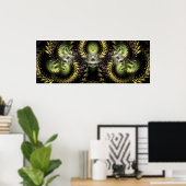 Fracamaskaフラクタルポスター ポスター (ホームオフィス)