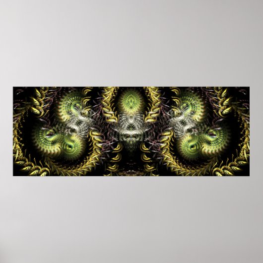 Fracamaskaフラクタルポスター ポスター (正面)