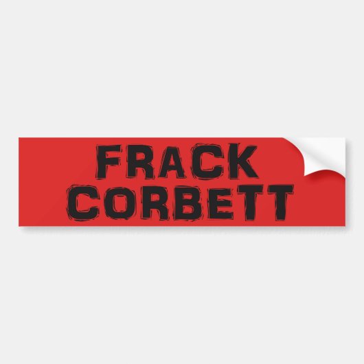 Frack Corbettのバンパーステッカーv.2 バンパーステッカー (正面)