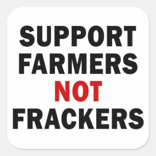 Frackers -ステッカーサポート農家、ない スクエアシール