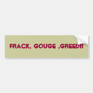 Frackingのカスタムなバンパーステッカー バンパーステッカー