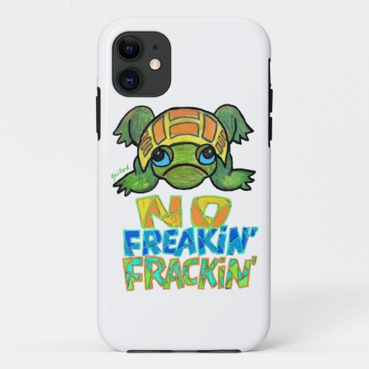 FrackingのカメのIPhoneの場合無し Case-Mate iPhoneケース (裏面)
