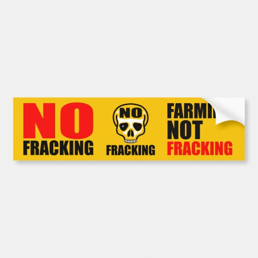 Frackingのバンパーステッカー無し バンパーステッカー (正面)