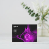 FRACTALバラ1明るいライトパープルブラック 名刺 (スタンド正面)