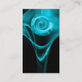 FRACTALバラ3 bright light blue black 名刺 (裏面)